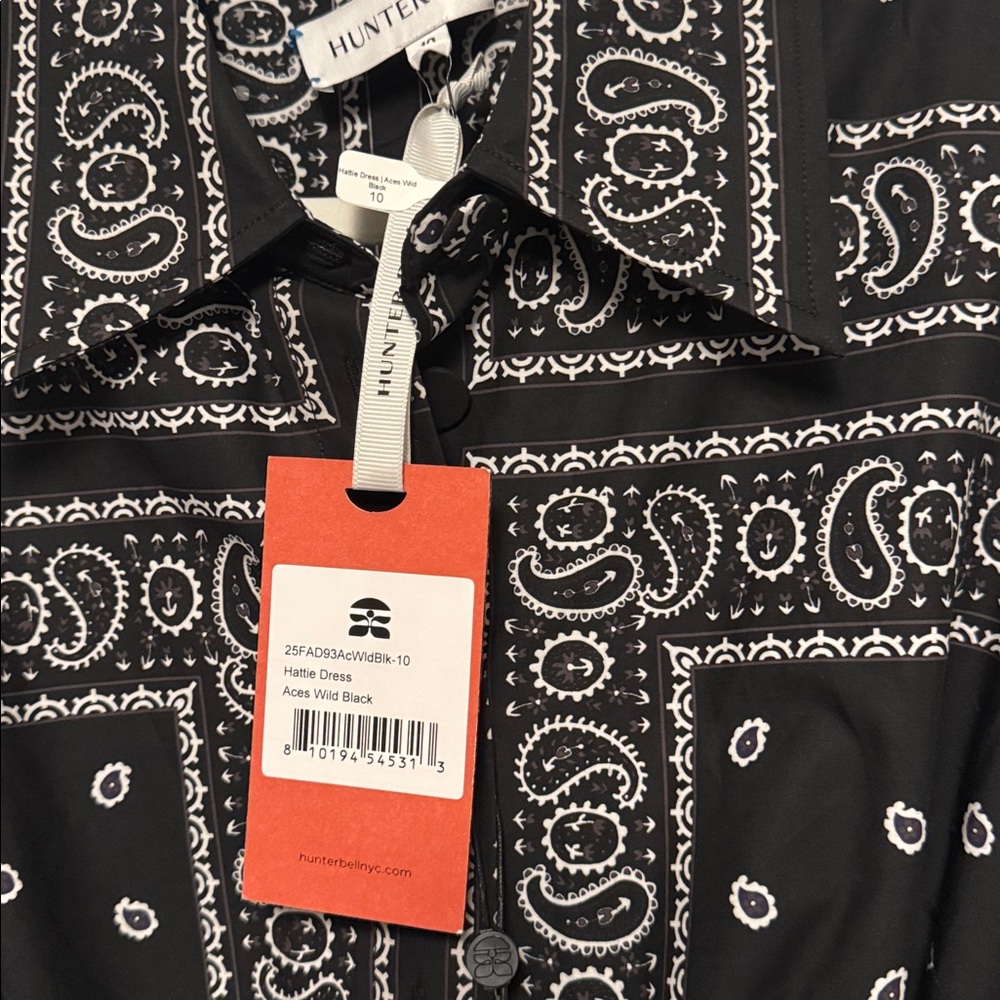 Hunter Bell Black and White Hattie Aces Wild Black Dress - Picture 3 of 6